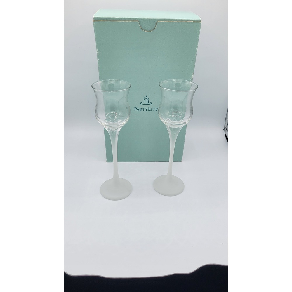 Party Light Ice Crystal votive holders Pair P9253